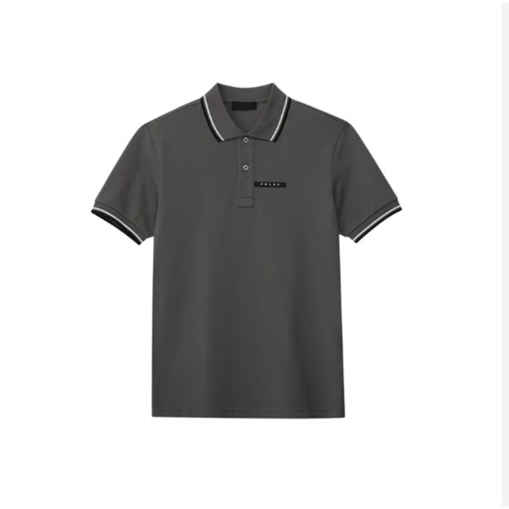 Prada Charcoal Polo Shirt
